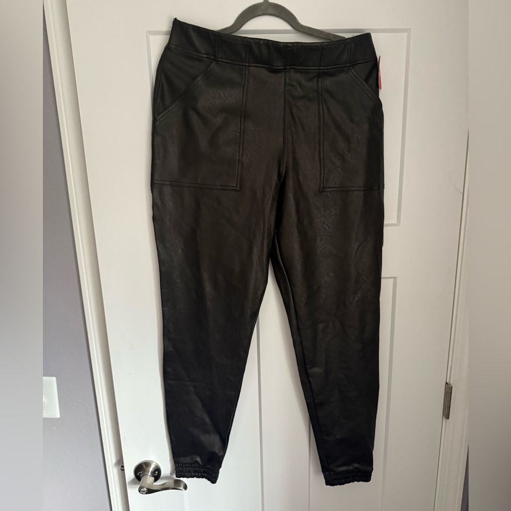 SPANX Leather-Like Joggers